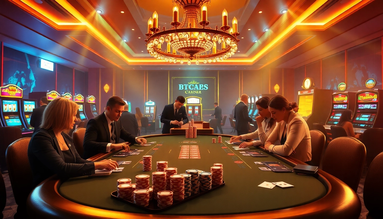 Experience high-stakes poker gameplay at https://kjc.name with vibrant casino visuals.