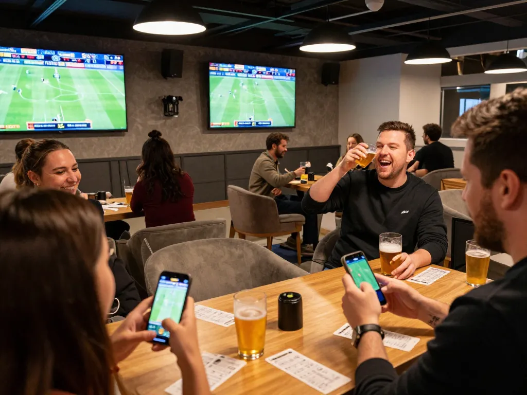 SC88COM users enjoying live betting in a stylish lounge, celebrating wins with friends.