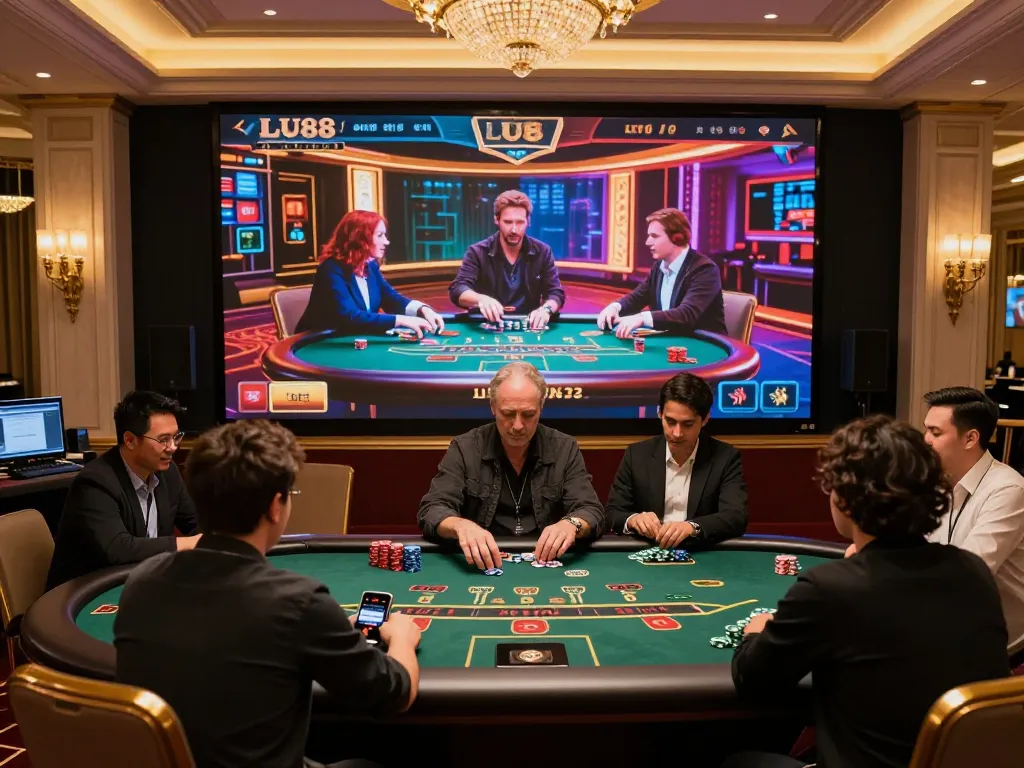 LU88 players engaged in live dealer blackjack for strategic gameplay experience