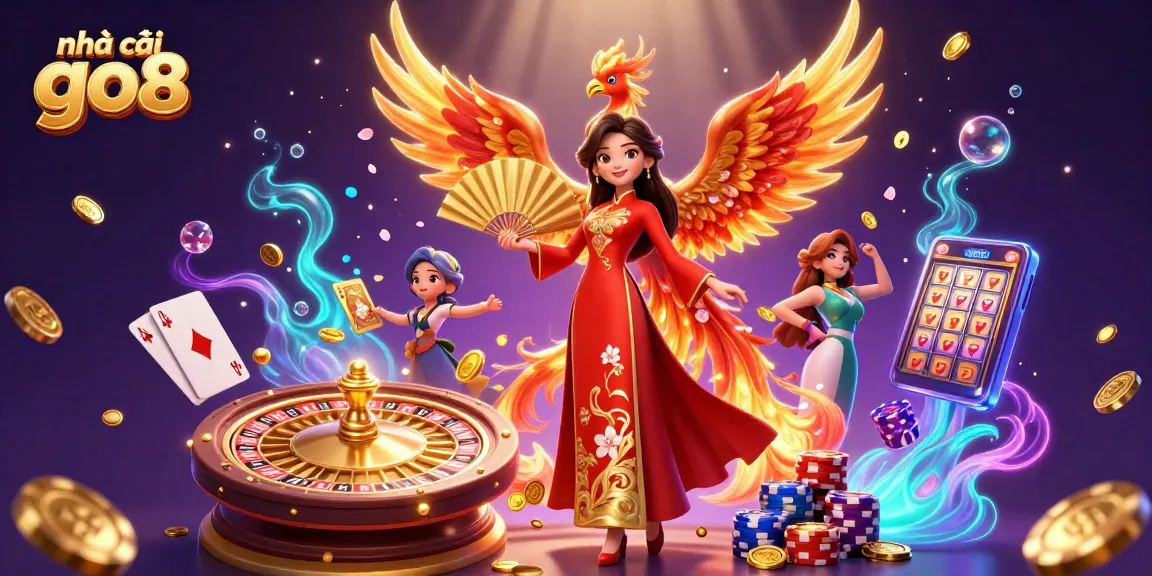 Experience thrilling gameplay at nhà cái go8 with vibrant visuals of casino adventures and winning moments.