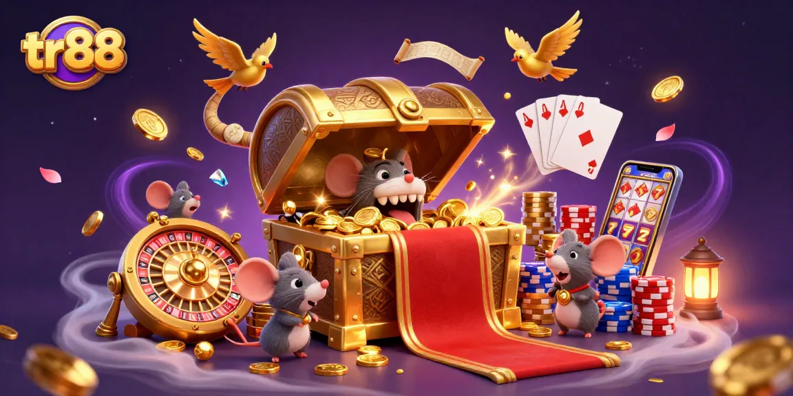 Spin the reels and uncover treasures at tr88's casino with dynamic 3D visuals and engaging gameplay.