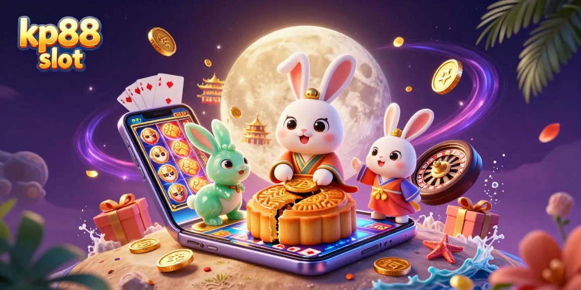 Experience kp88 slot with an enchanting rabbit scene featuring golden treasures and vibrant gameplay elements