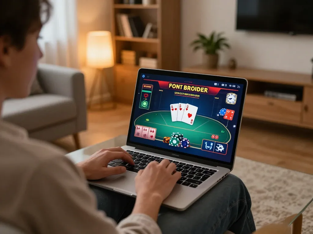 Engage in exciting online gaming at https://da88at.com/ with immersive poker gameplay and a cozy setting