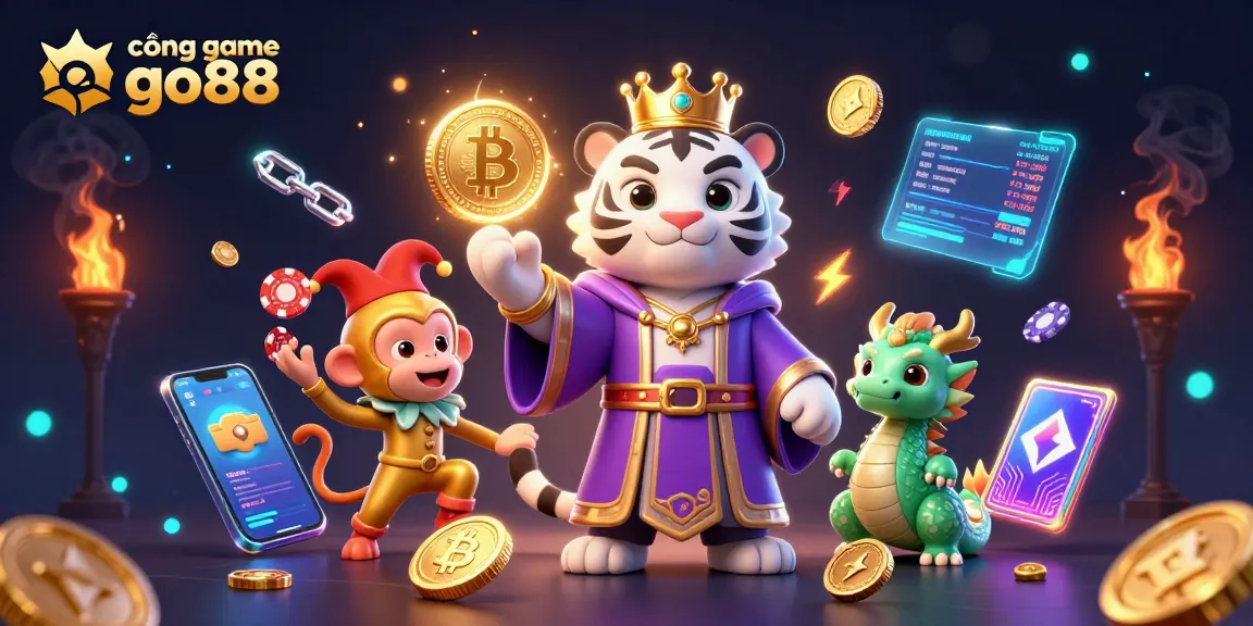 Play and win at cổng game go88 with vibrant 3D characters and dynamic casino elements.