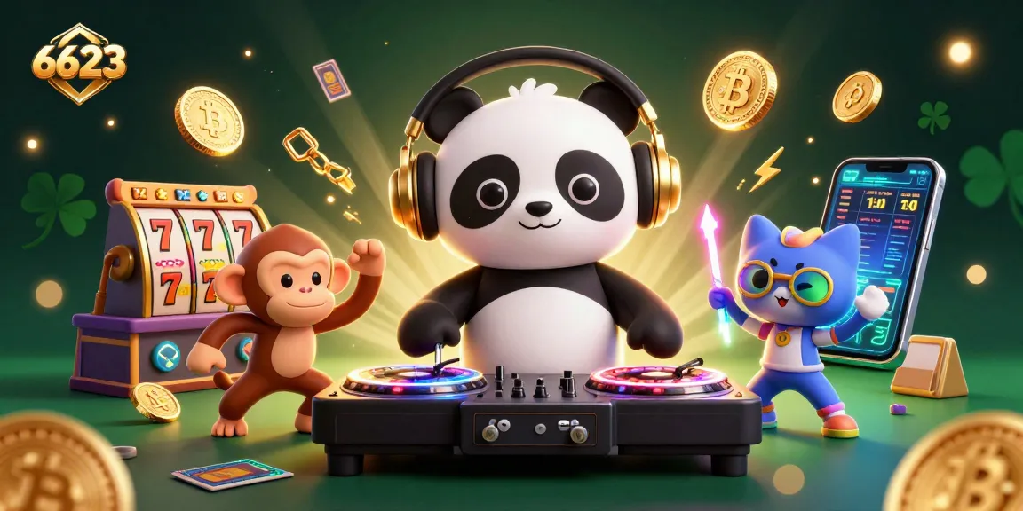 Engage in thrilling gameplay at 6623 with vibrant characters like DJ panda and dancing monkey!