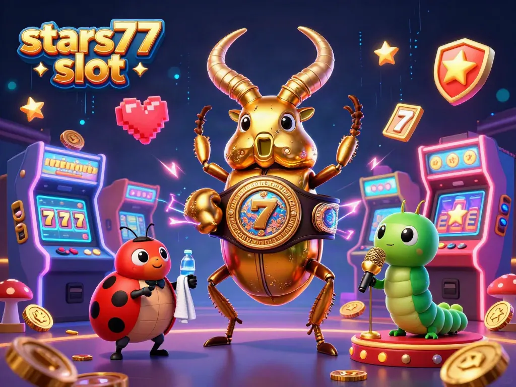 Menangkan hadiah besar dengan stars77 slot, mesin slot menawan bersinar dalam pertarungan unik.