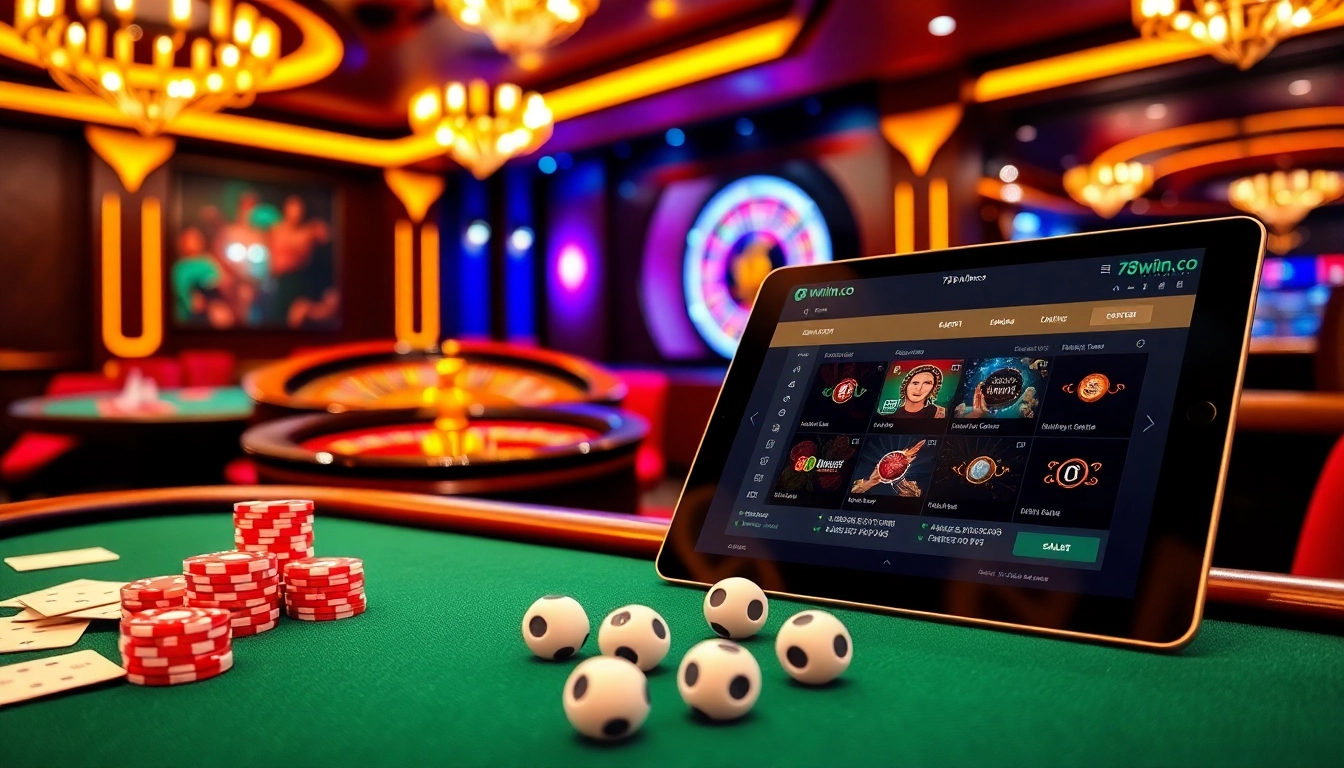 Experience the excitement of gambling at 78winn.co with vibrant casino tables and engaging online gaming.