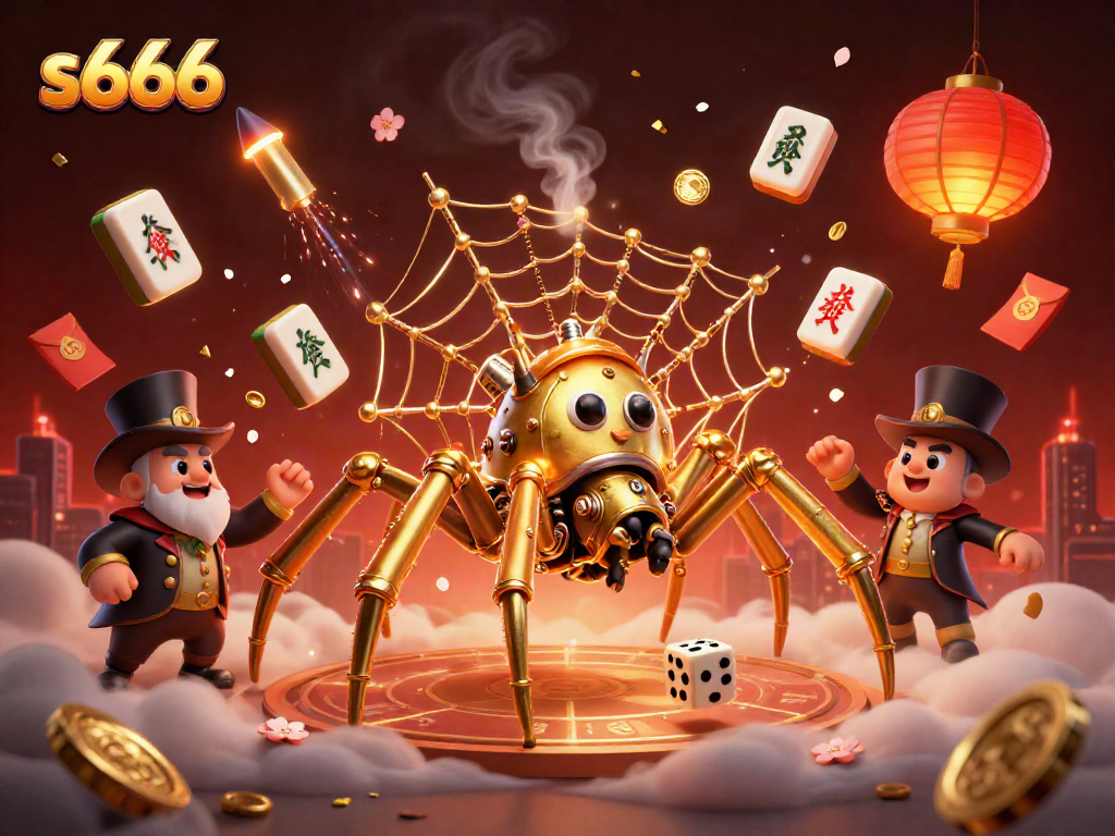 S666 captures players' attention with vibrant casino visuals, combining steampunk elements and traditional gaming symbols.
