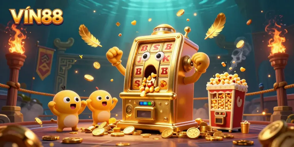 Win big with VIN88's exciting slot machines and games in a dynamic casino atmosphere.