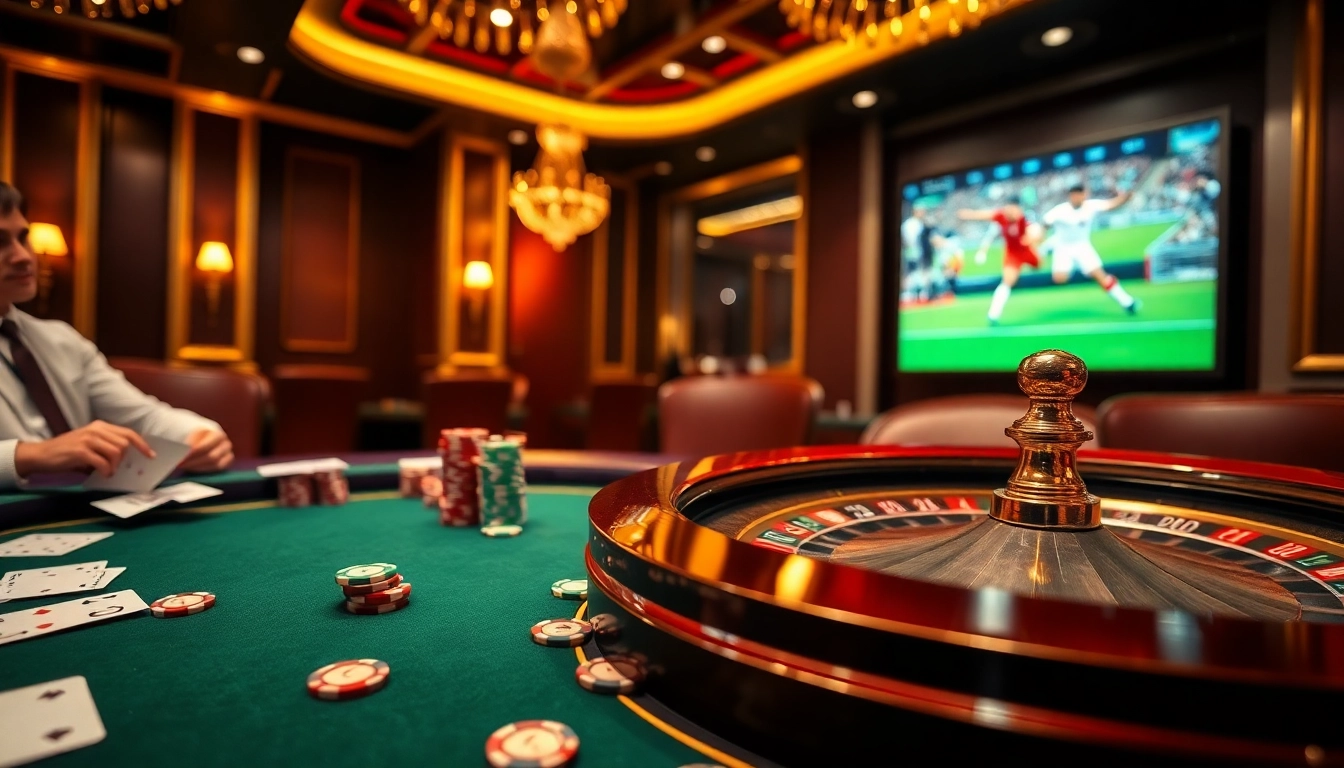 Experience vibrant online gambling excitement at https://luongsontv23.com/ with stylish poker and roulette scenes.