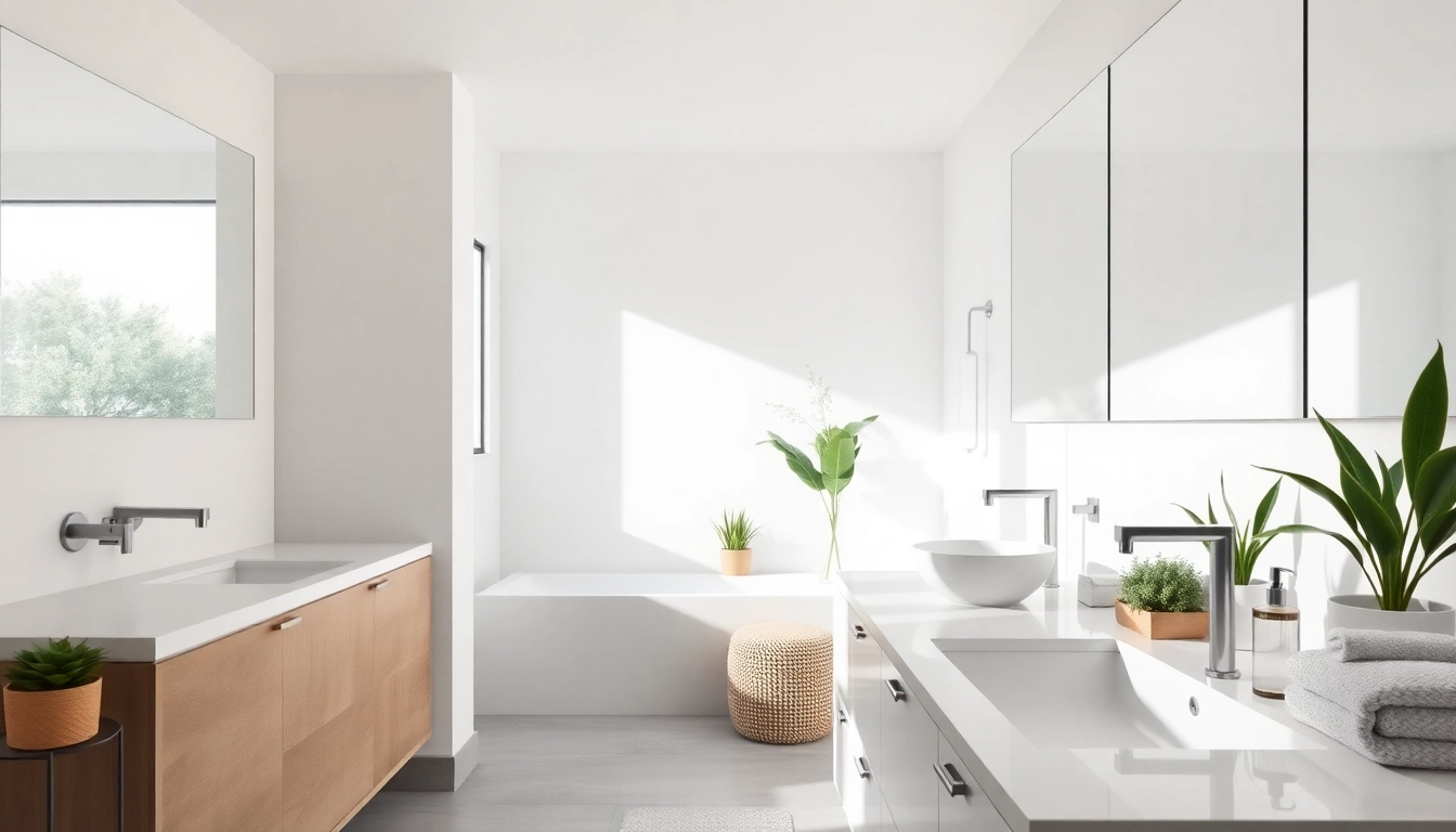 Revamped bathroom renovations vancouver showcasing modern fixtures and minimalist design.