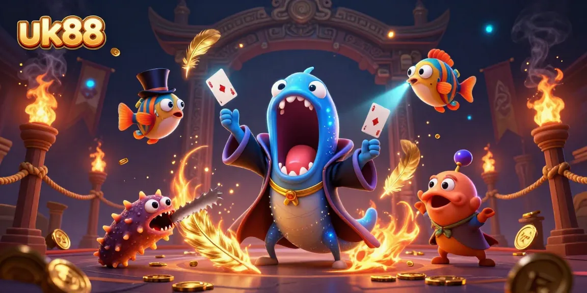 Engage in thrilling gameplay at uk88 with captivating card tricks and vibrant casino elements.