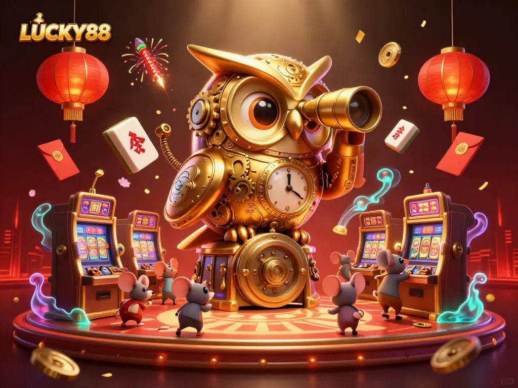 Engage in thrilling gaming experiences with LUCKY88 as vibrant characters and casino elements come to life.