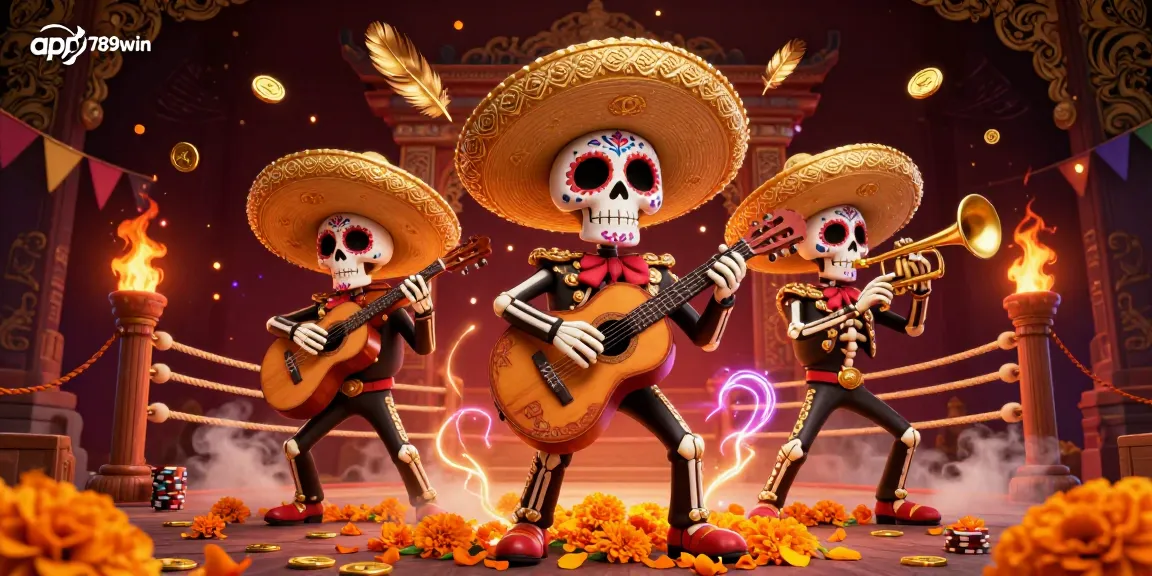 Engage with the thrilling app 789win featuring a vibrant mariachi band bringing excitement to the gaming arena.