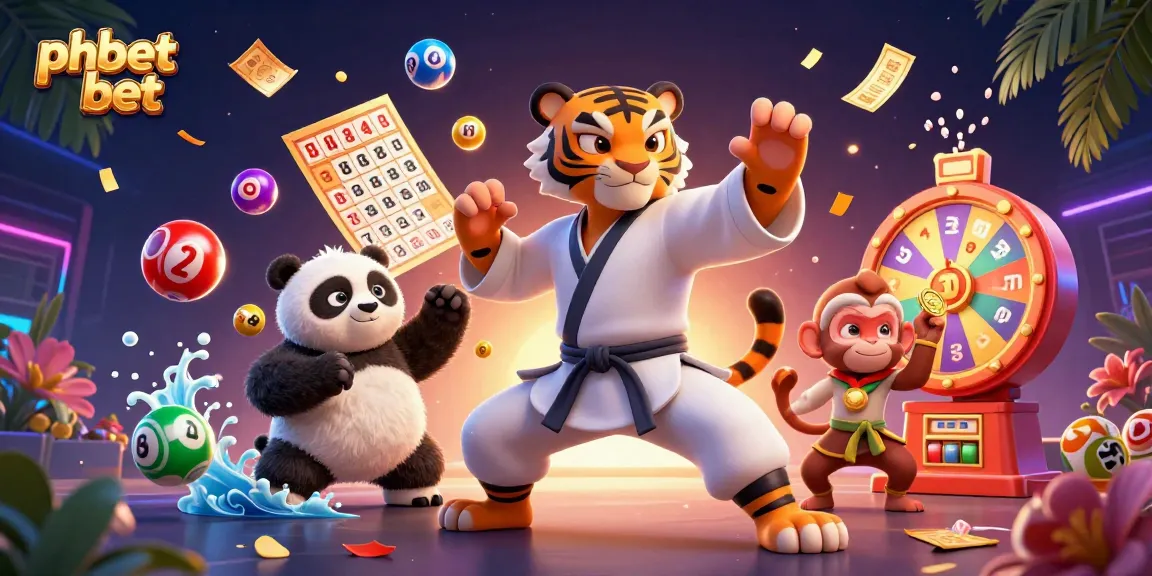 Experience the excitement at phbet bet with vibrant lottery elements and engaging characters in action.