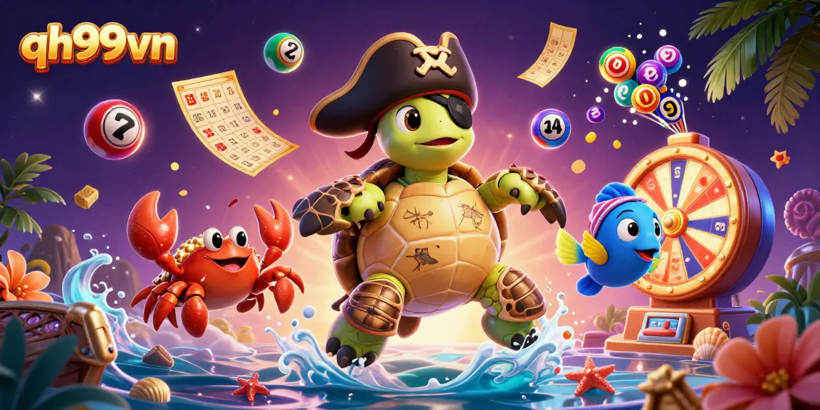 Engage in exciting gambling adventures with qh99vn through animated treasure-filled scenes.